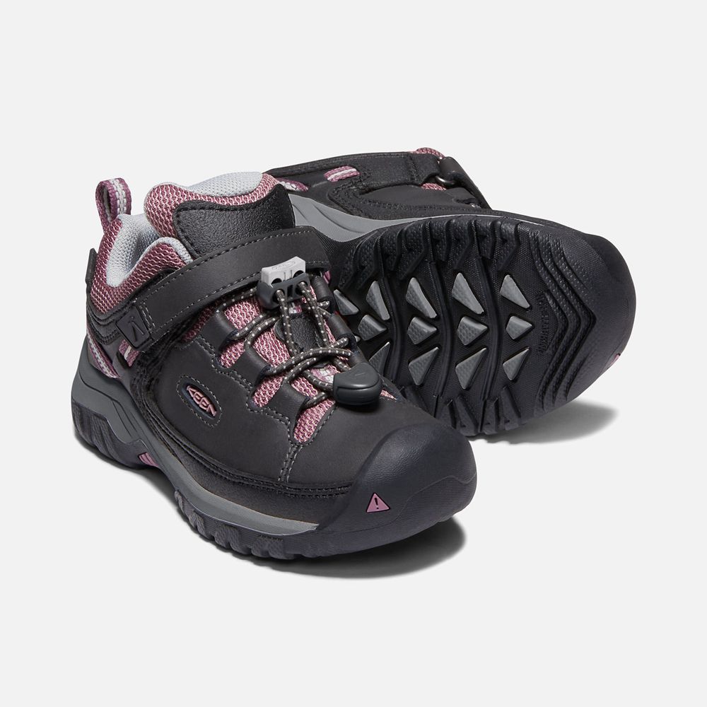 Chaussure de Randonnée Keen Enfant Noir/Rose | Targhee Waterproof | REBTJ-5473